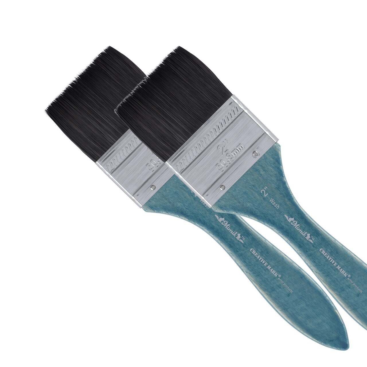 Mimik Professional Watercolor Brushes -Washmate - Synthetic Squirrel Hair - Natural Bristle Artist Brushes for Watercolors, Gouache & Acrylics - Imitates Natural Squirrel and Sable Hair